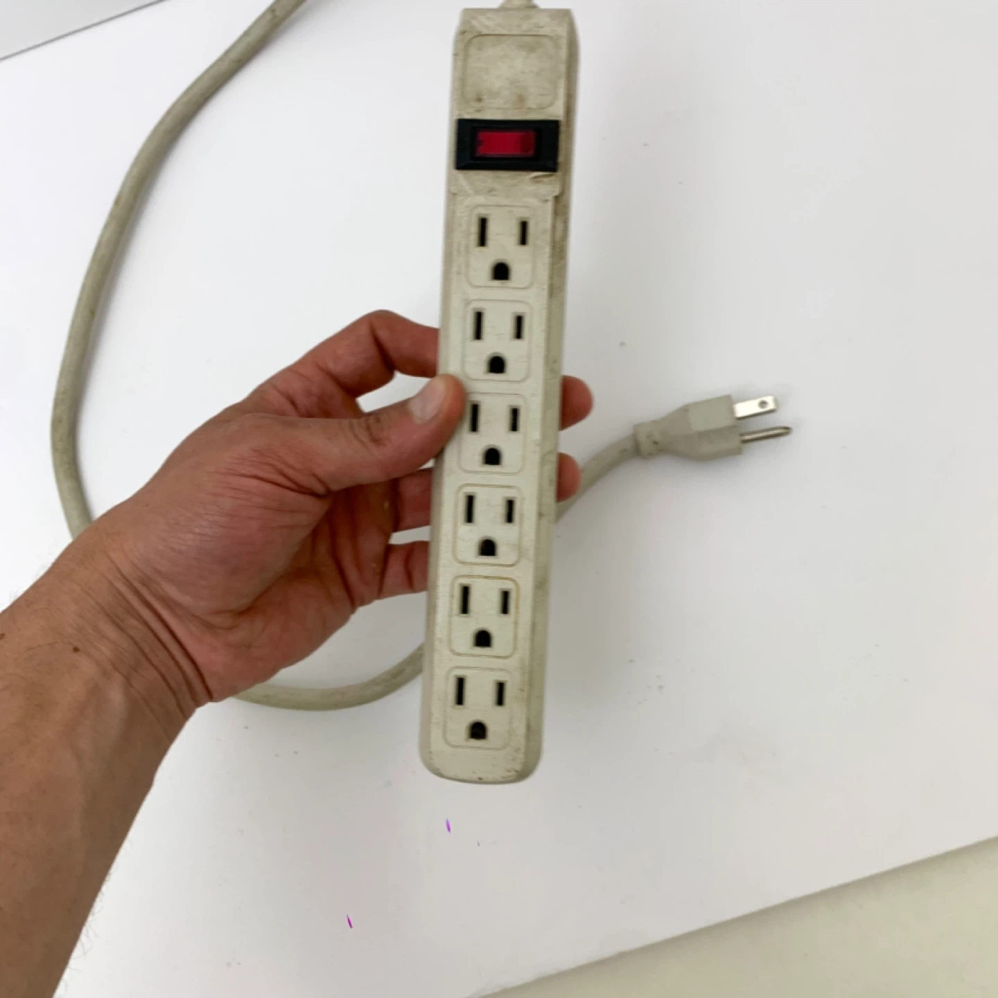 Power Bar Power Strip Electronics Surge Protector 6 Outlet - photo 2