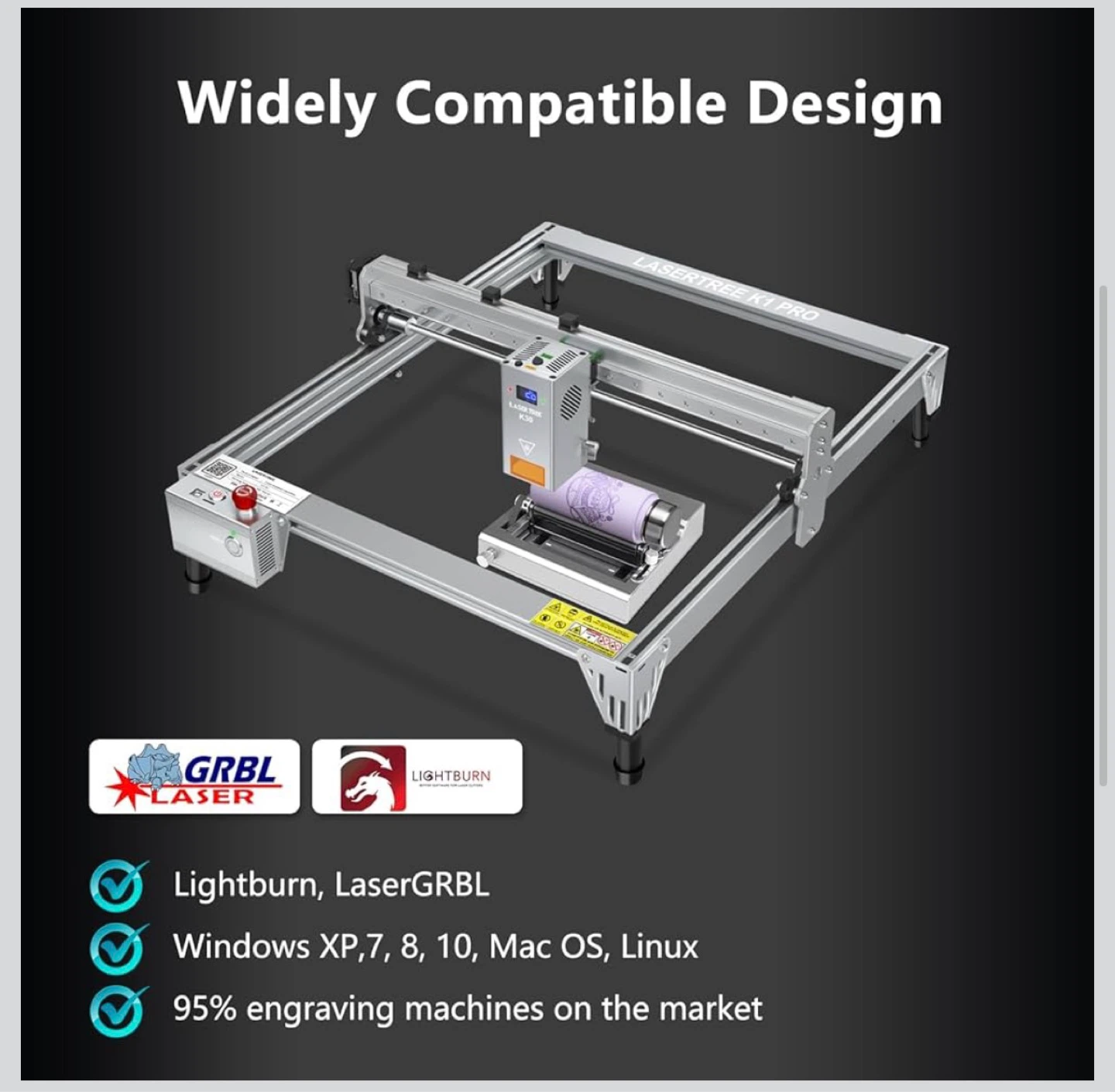 LASER TREE Rotary Roller Attachment 5-100mm - photo 5