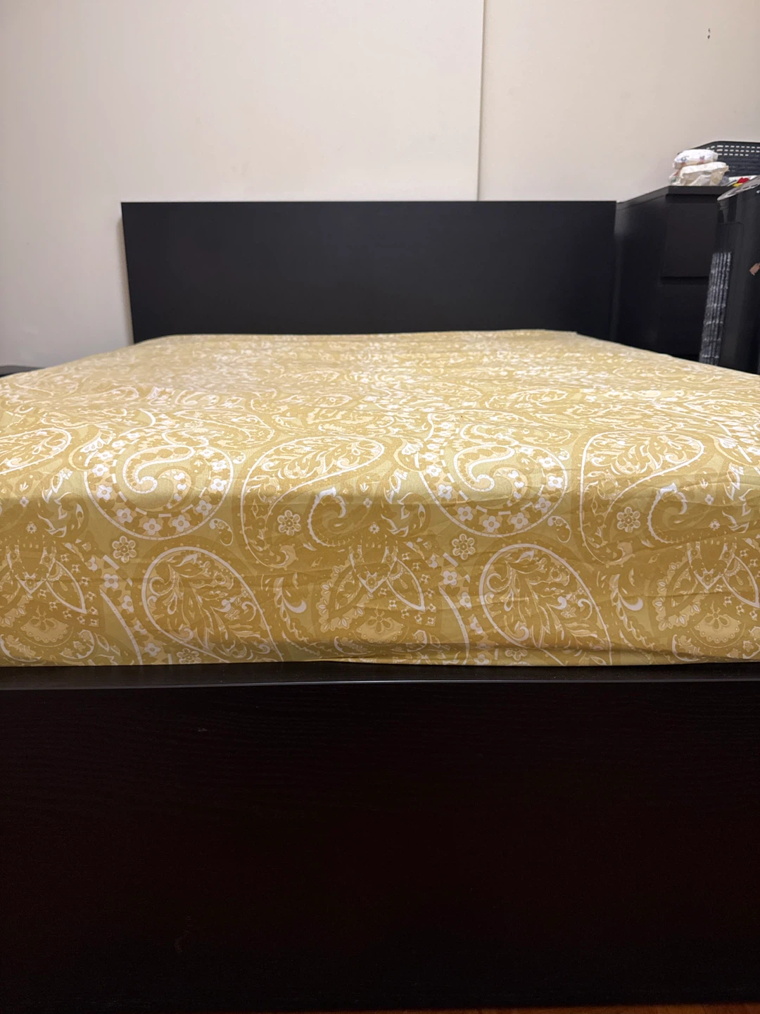 Ikea Queen Bed Frame with Headboard - Malm