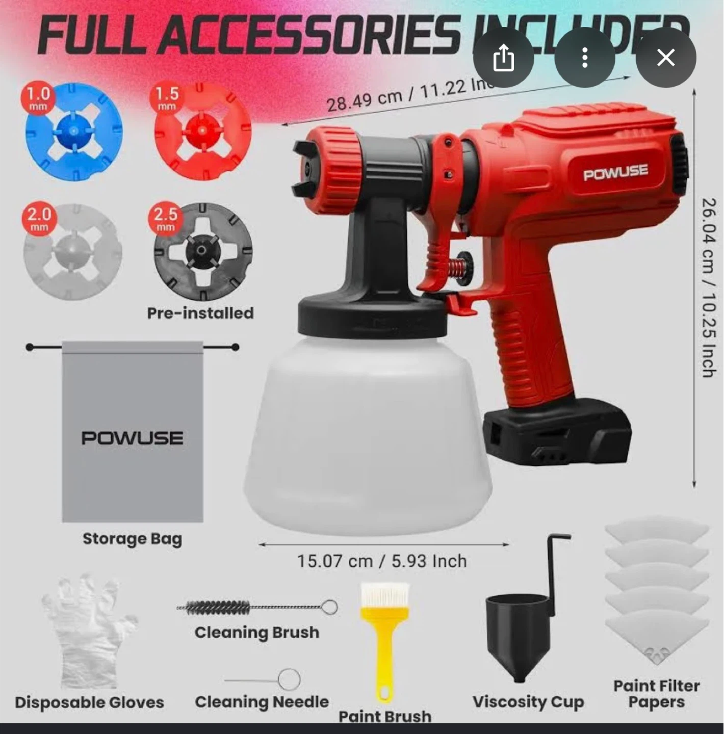 Powuse Cordless Paint Sprayer - photo 5