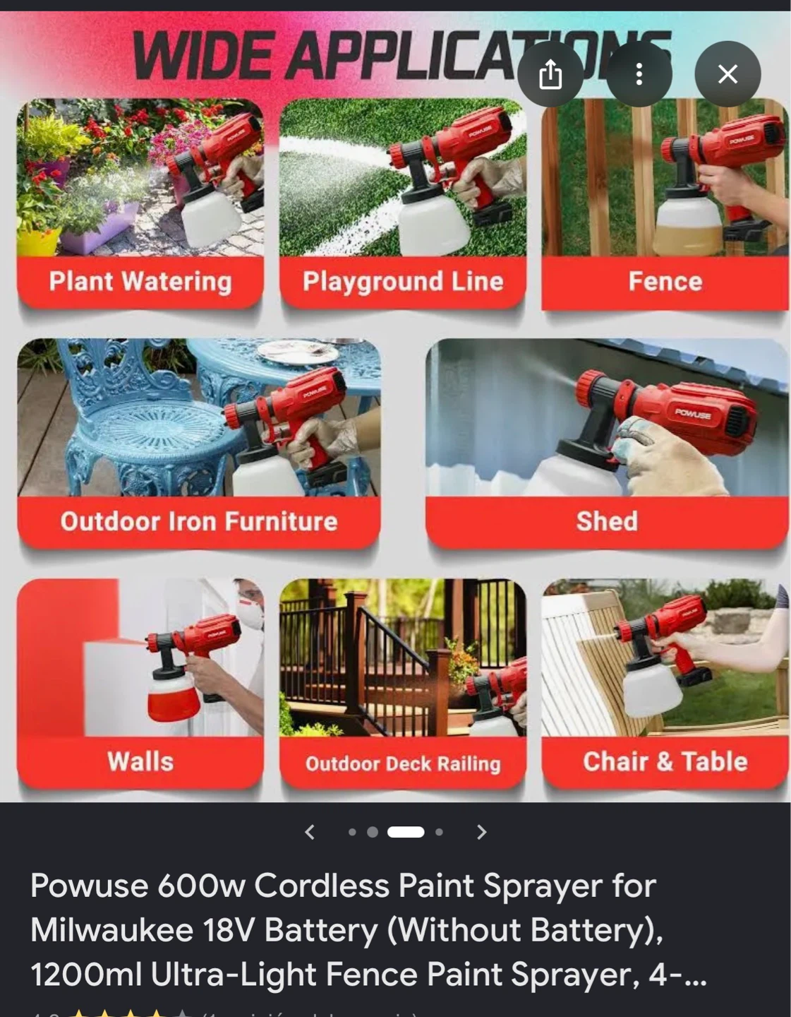 Powuse Cordless Paint Sprayer - photo 2
