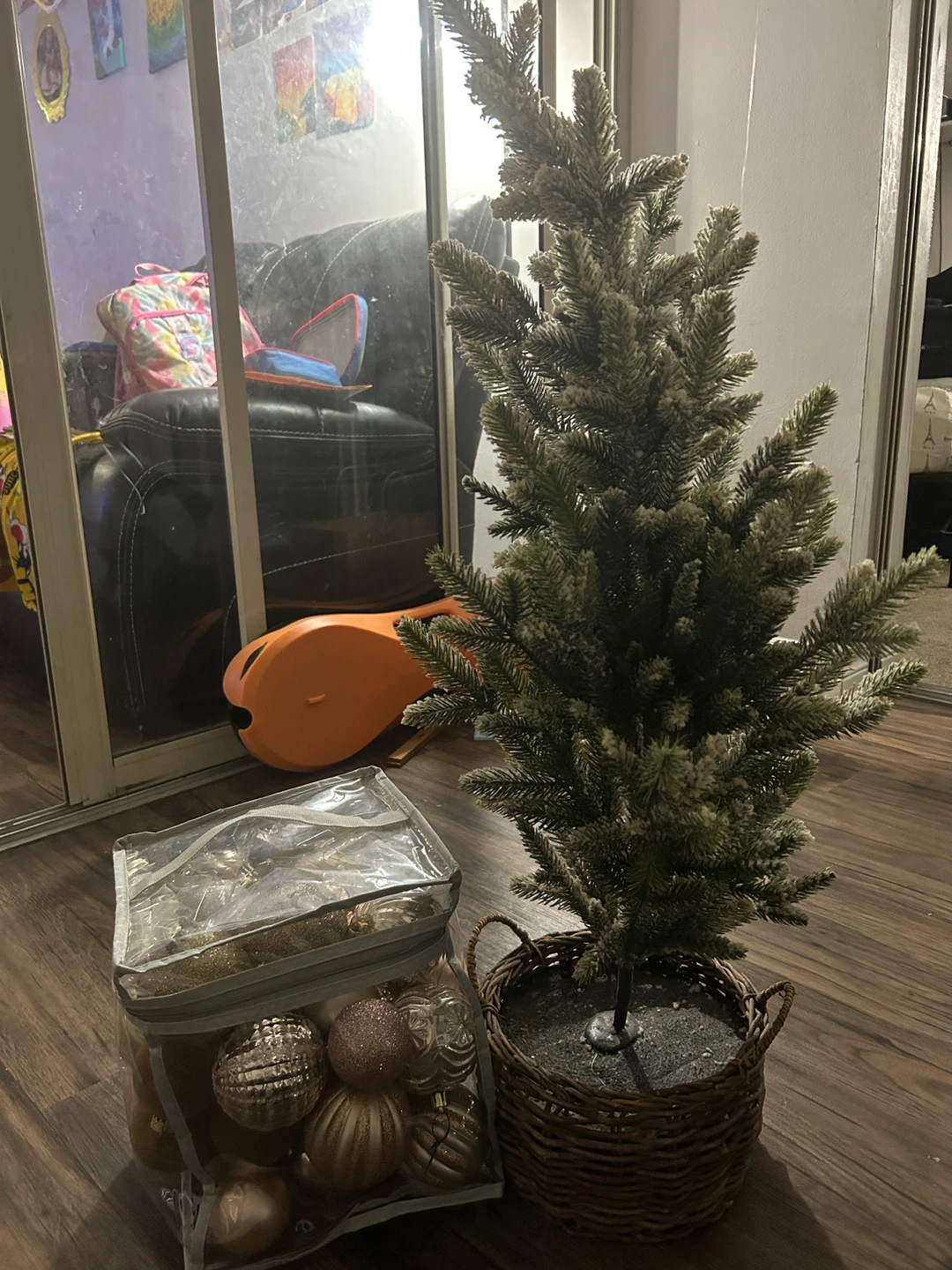 Moveout sale: Artificial Christmas Tree with Ornaments