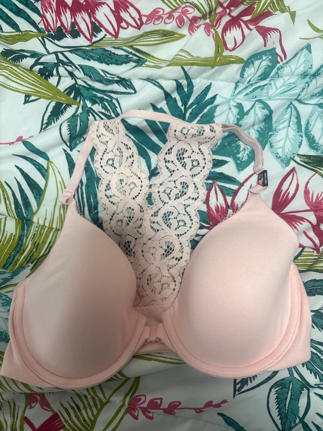 Pink Lace Back Bra size 32 d