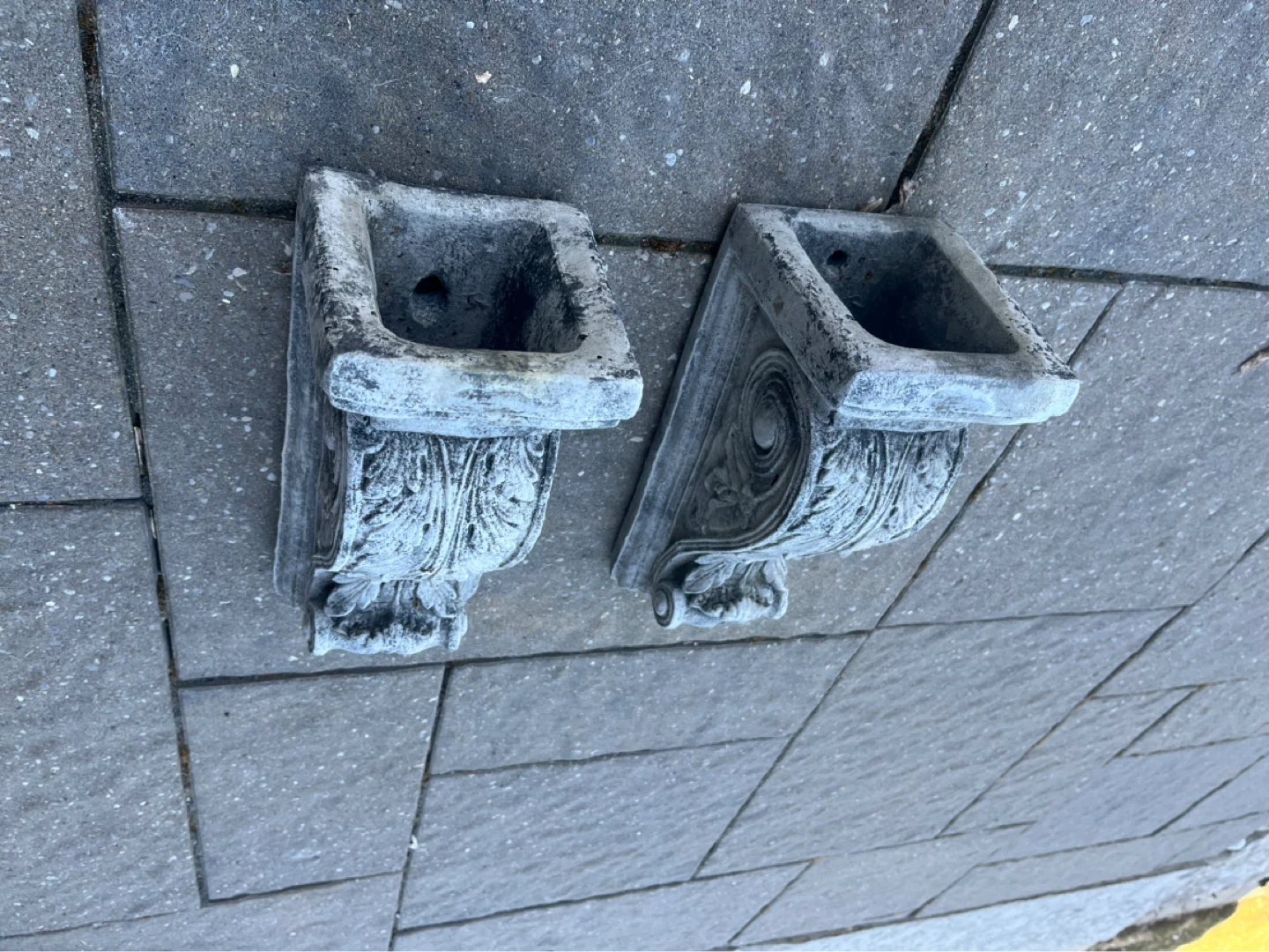 Concrete stone wall sconces/planters - photo 4