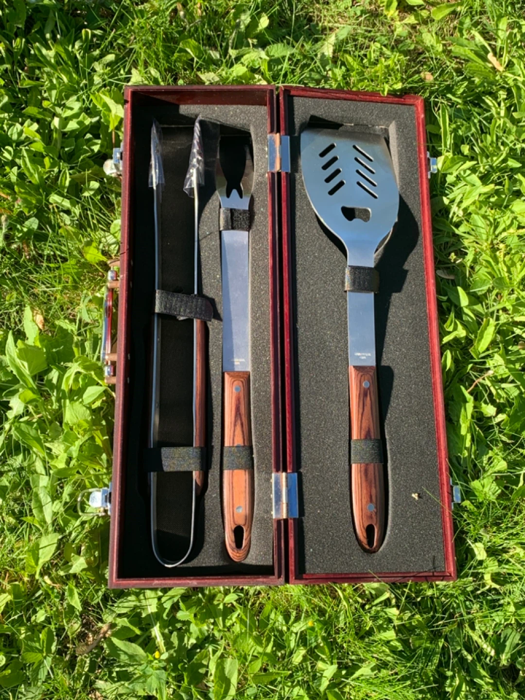 3-Piece BBQ Tool Set with Case
