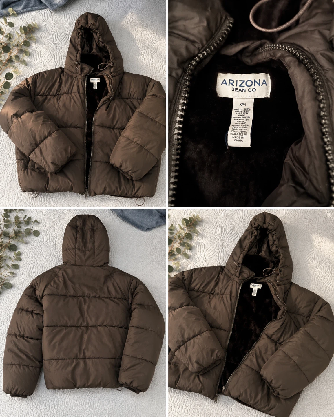 Arizona Jean Co. Brown Puffer Jacket
