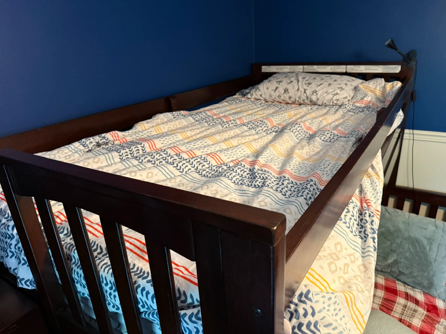 Single over double wooden bunkbed - photo 4