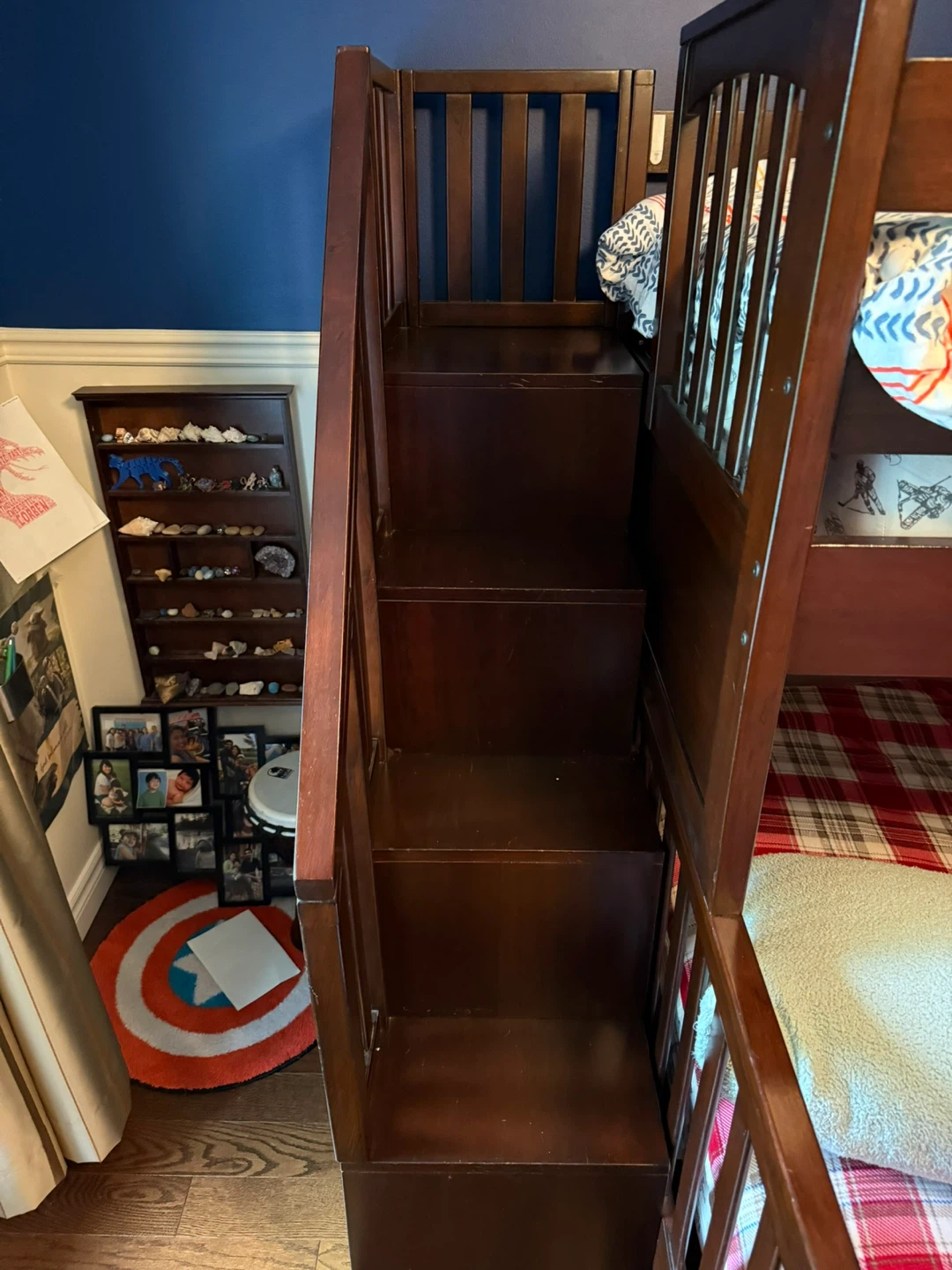 Single over double wooden bunkbed - photo 5
