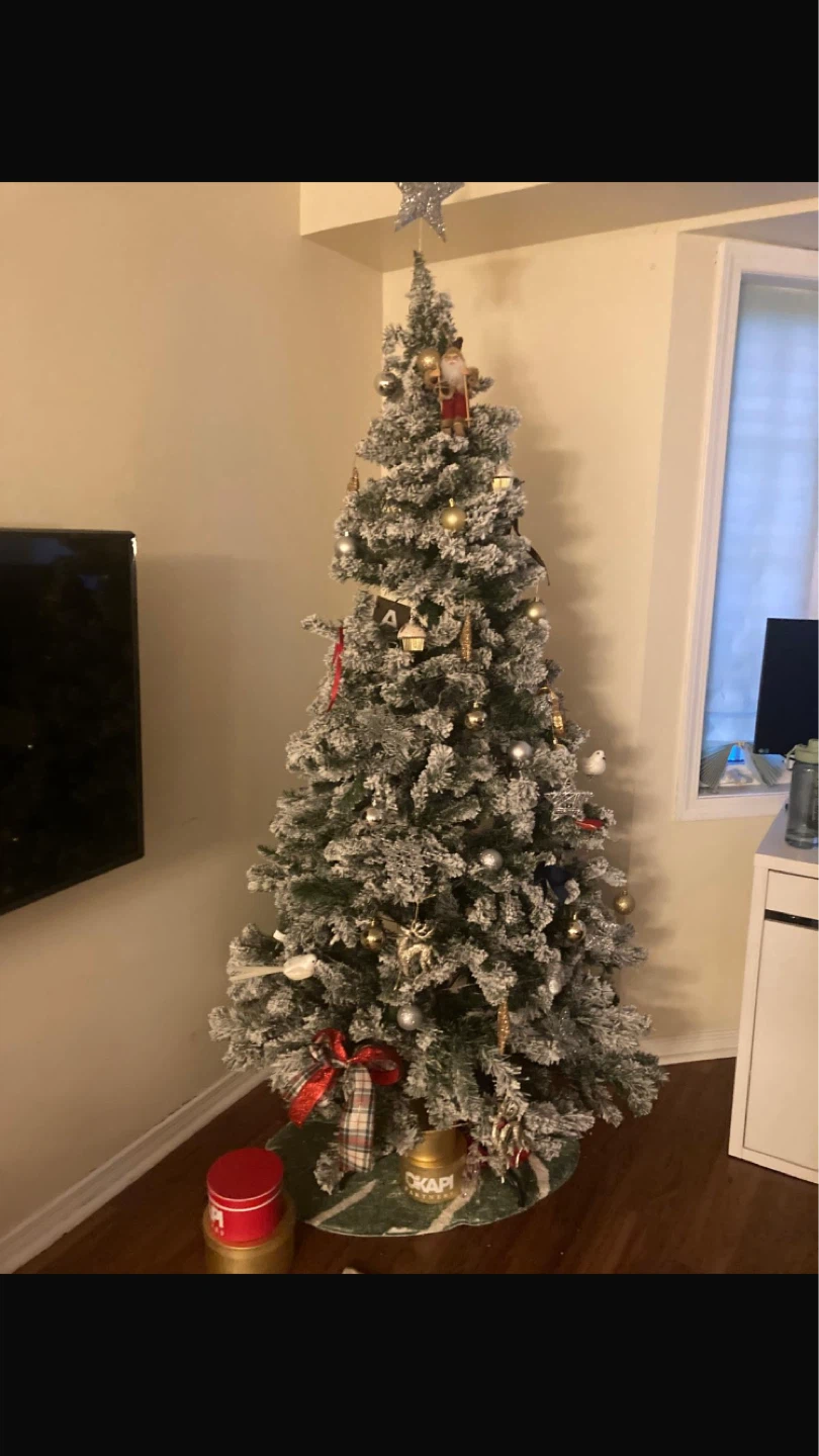 Flocked Artificial Christmas Tree