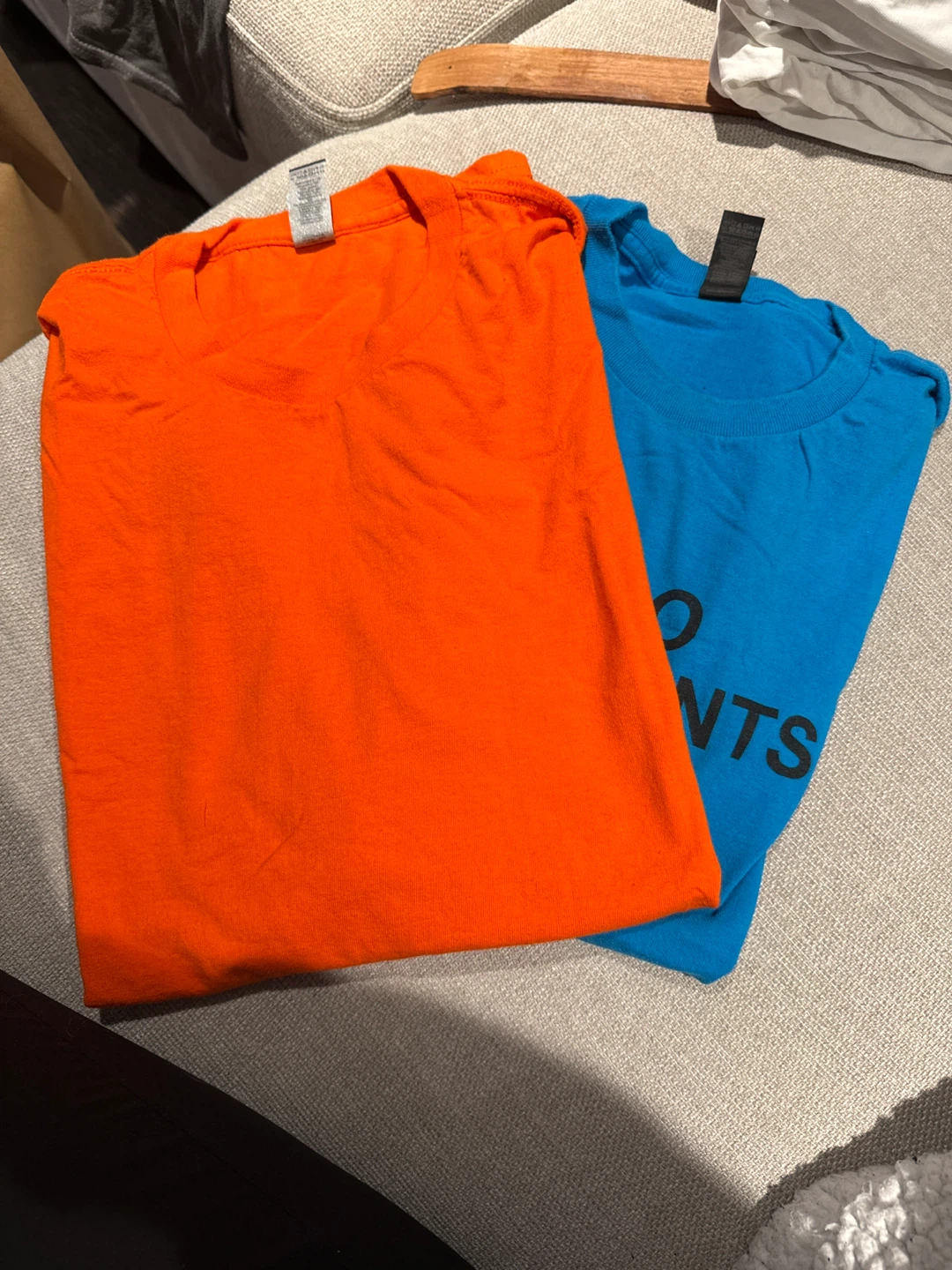 Orange and Blue T-Shirts