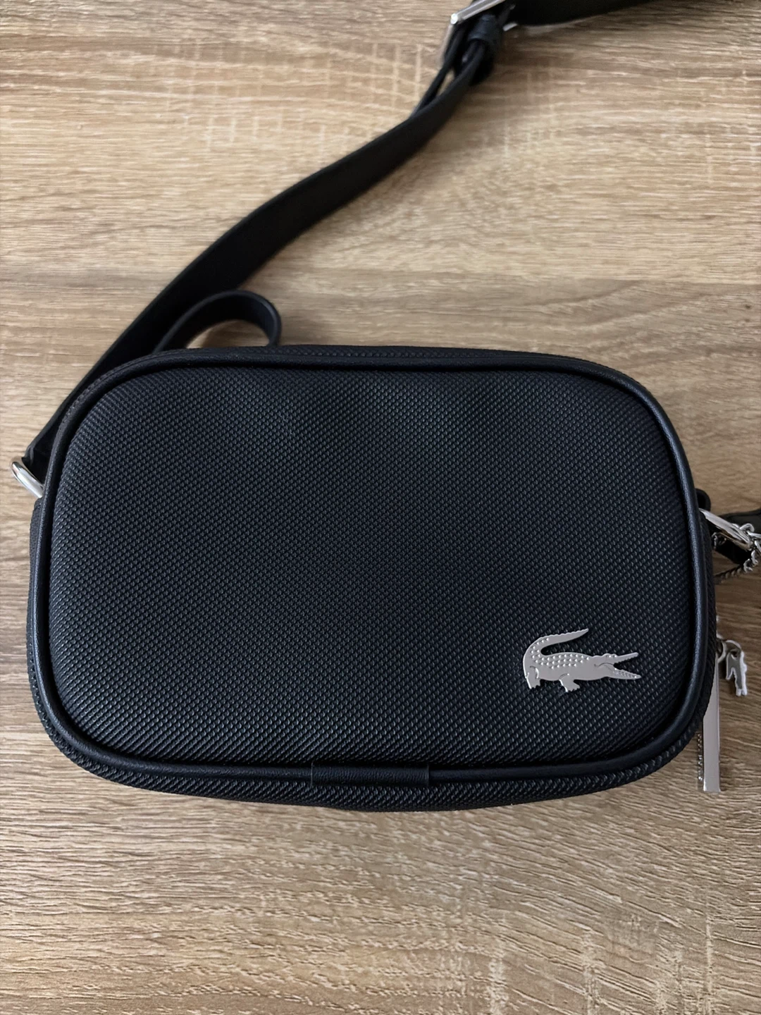 Black Lacoste Crossbody Bag
