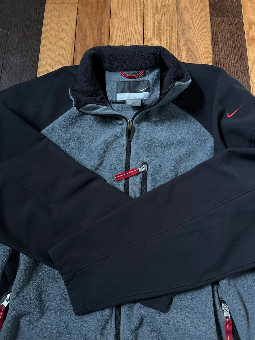 Vintage Y2K Nike fleece zip mini swoosh XL air acg jordan - photo 3