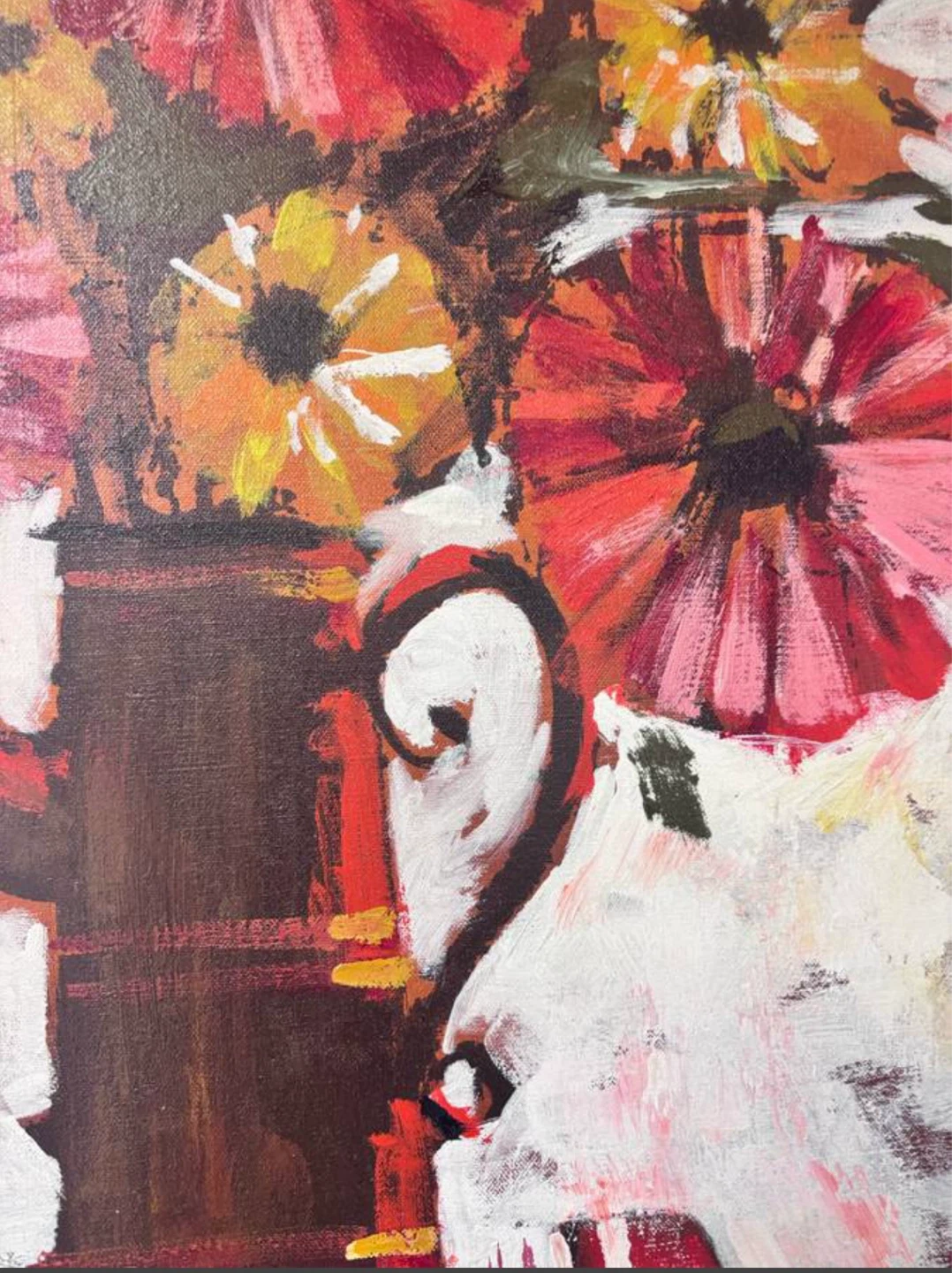 Vintage Lee Reynolds  painting, mid-century modern 40 inch - photo 5