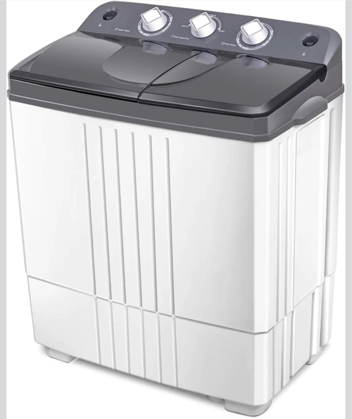 Giantex EP20313 Portable Washing Machine - Gray & White - photo 2
