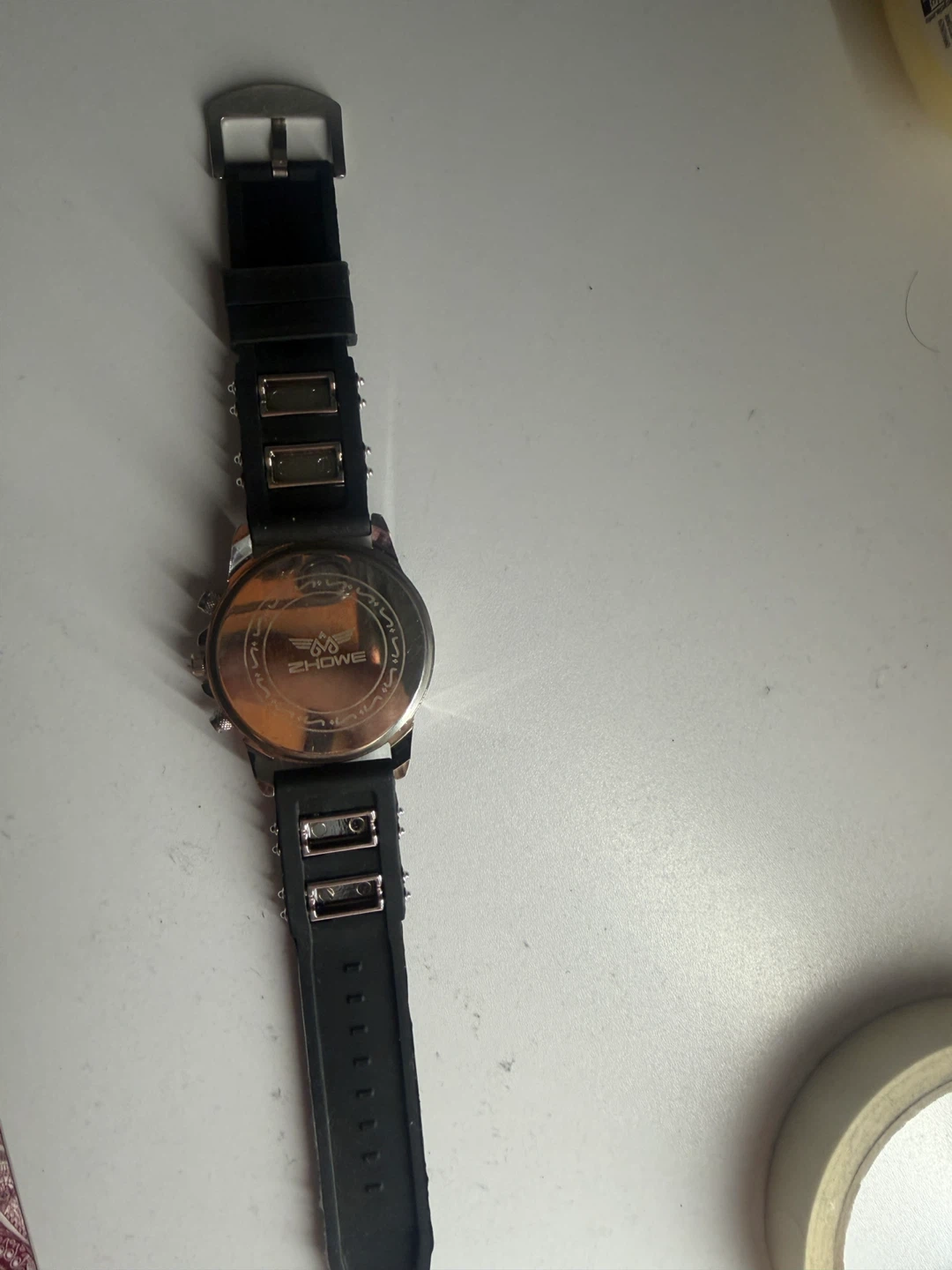 Zhowe Men's Watch Black Silicone Band - photo 2
