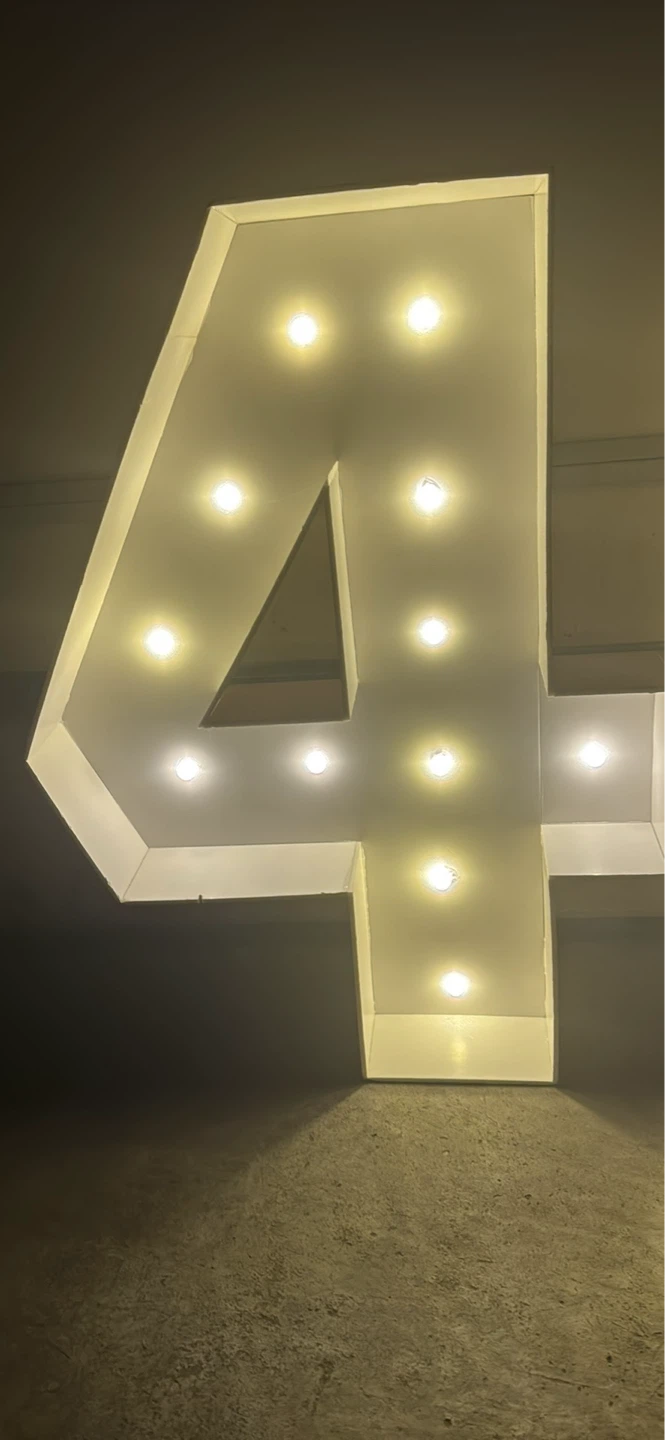 Light-up "40" Marquee Numbers - photo 2