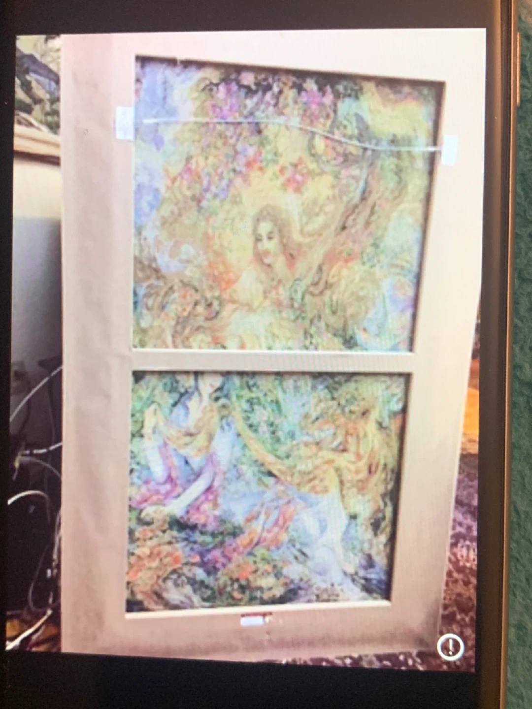 Framed Persian Silk Carpet Wall Hanging - photo 2
