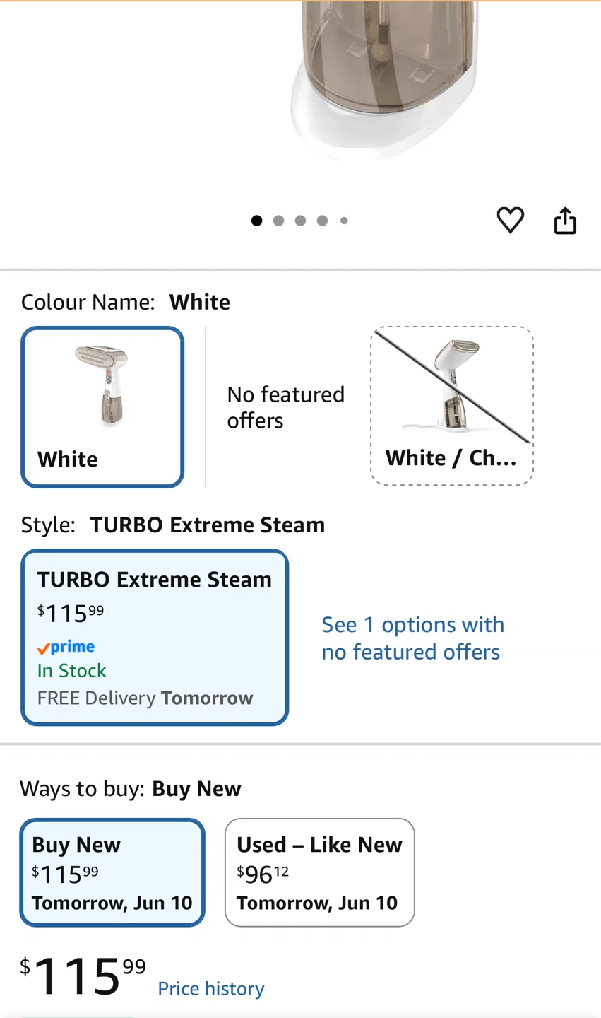 Conair Turbo Handheld Fabric Steamer and Iron - photo 2