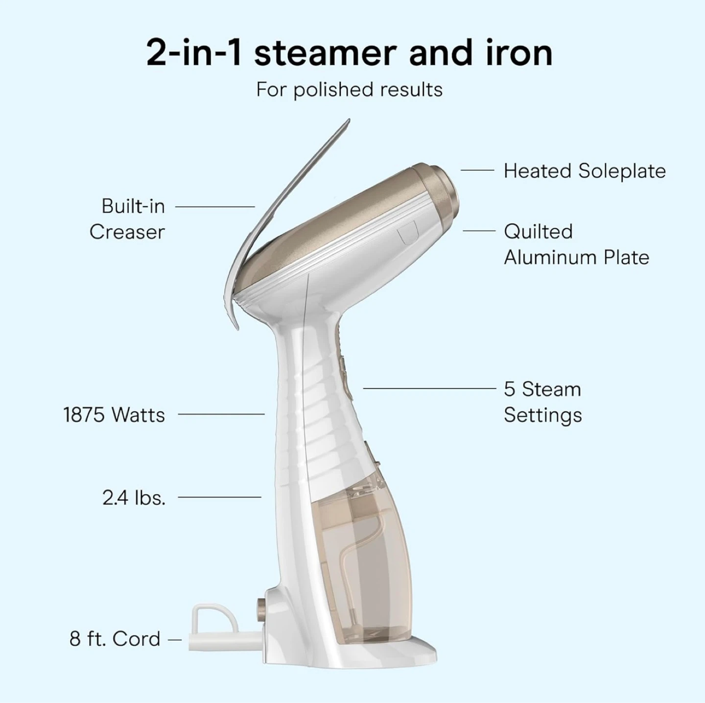Conair Turbo Handheld Fabric Steamer and Iron - photo 3