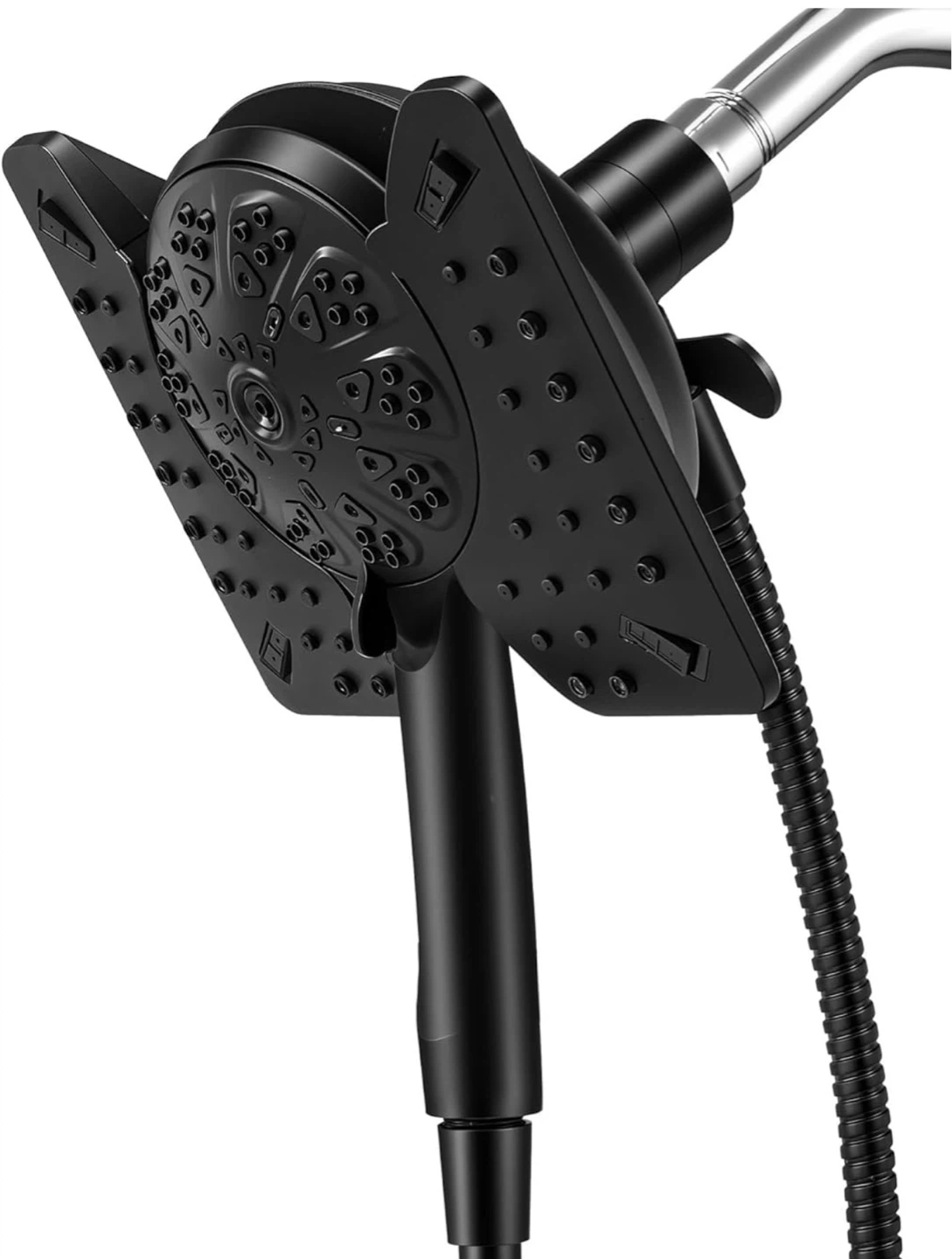 Black Shower Head with 9 Spray Settings
