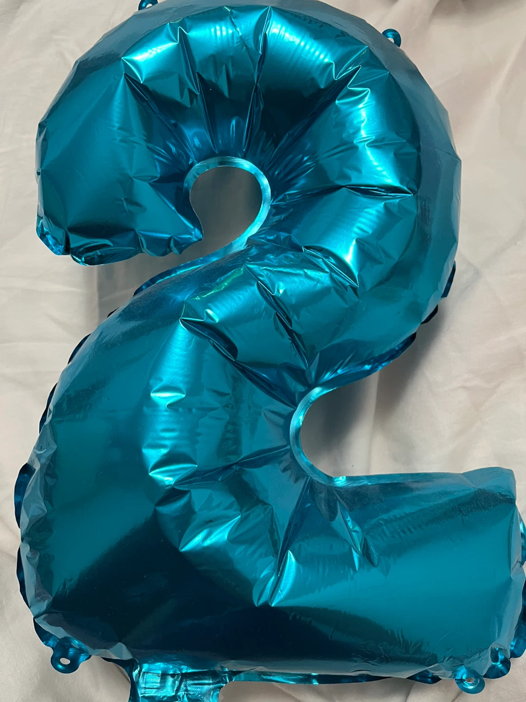 Blue Number 2 Foil Balloon