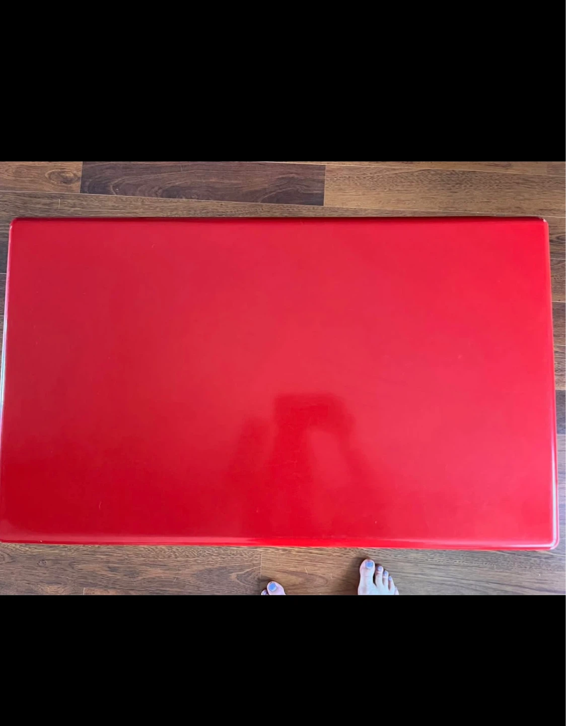 Red Coffee Table with Wheels - photo 4