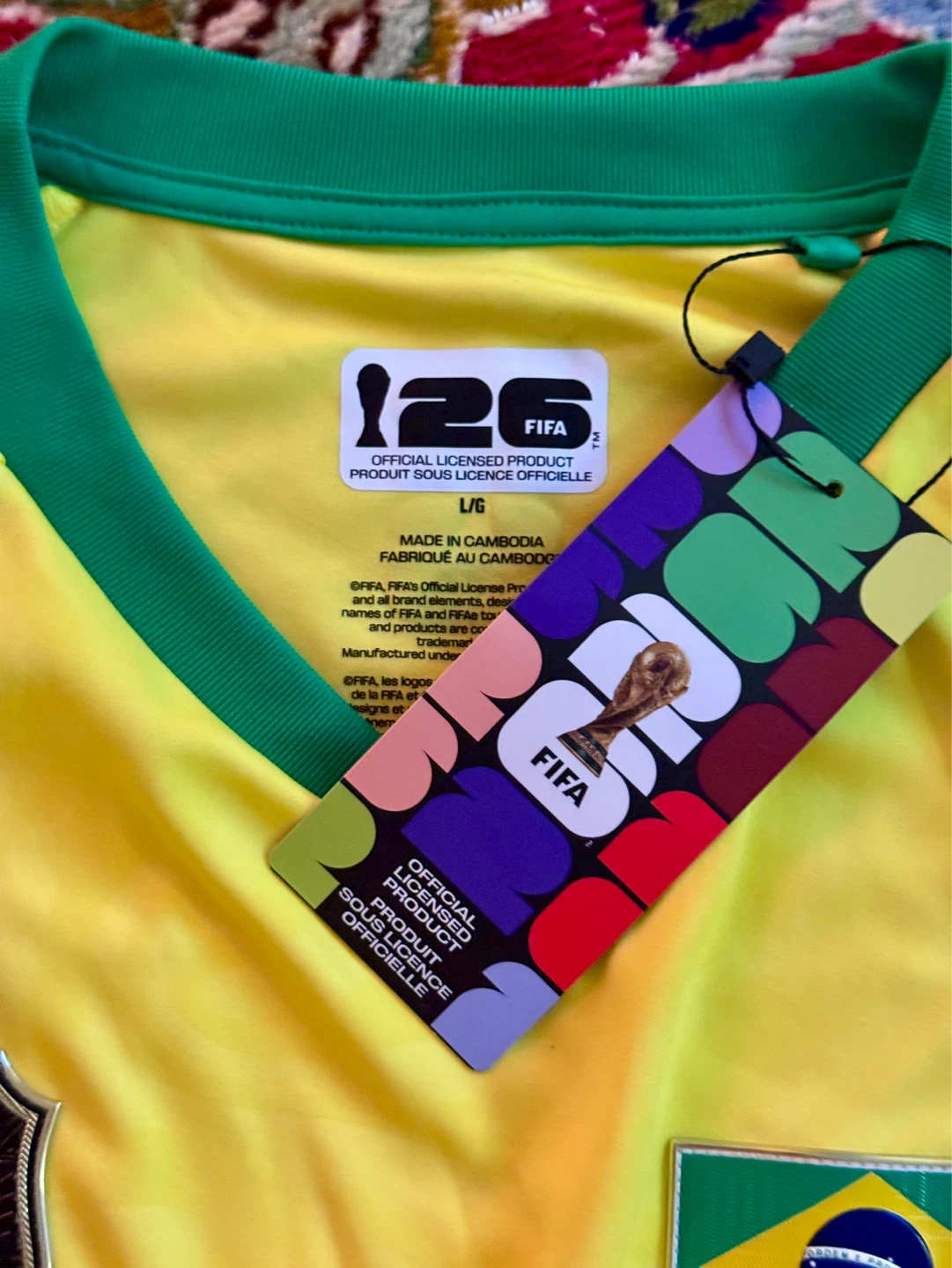 NWT Official BRAZIL FIFA World Cup 2026 Men’s Jersey L - photo 4