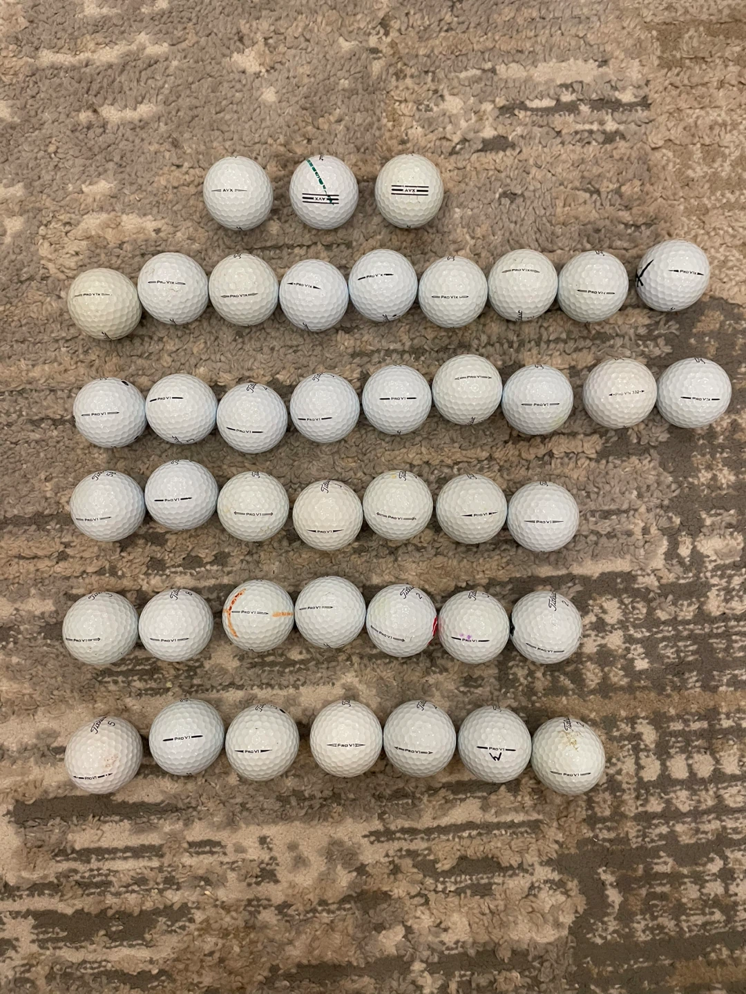 Used Titleist Pro V1 , Pro V1X & AVX Golf Balls