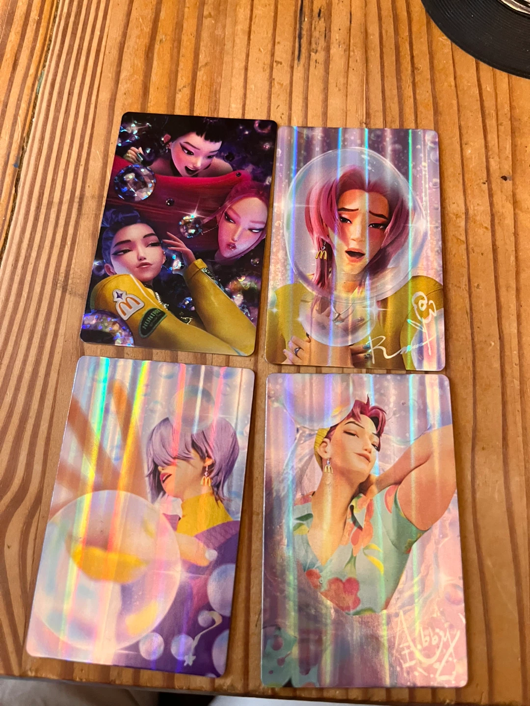 K-pop Demon Hunter cards from McDonald’s