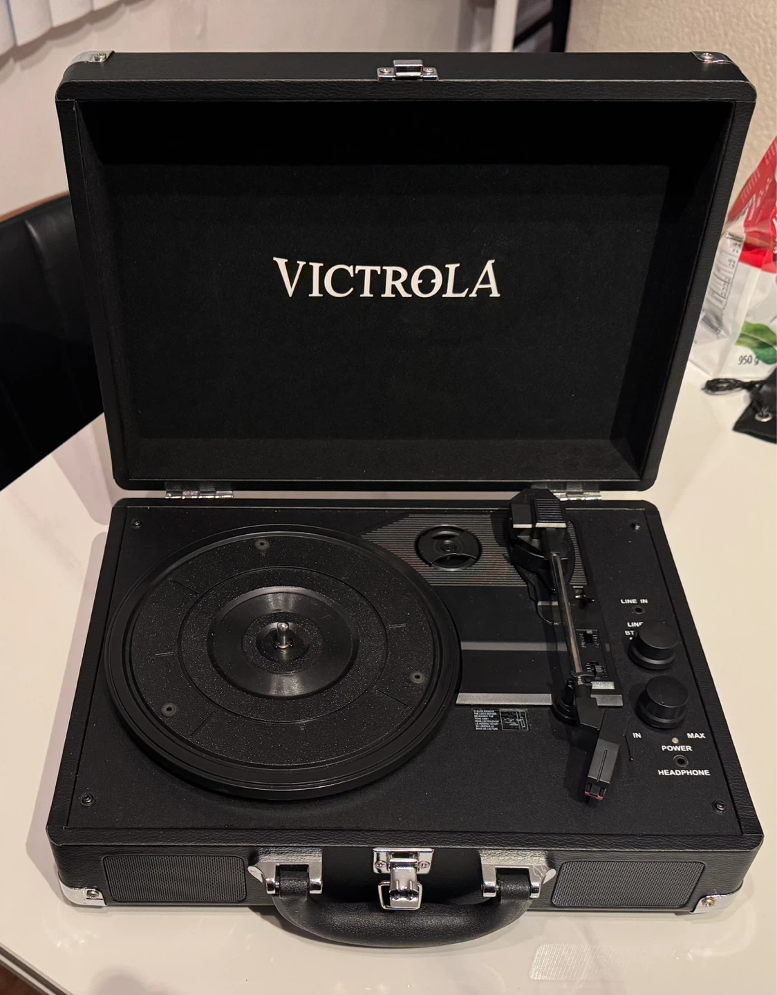 Classic Victrola portable turntable