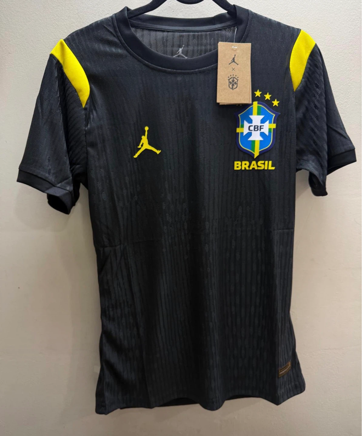 Jordan x Brazil CBF Soccer Jersey Black