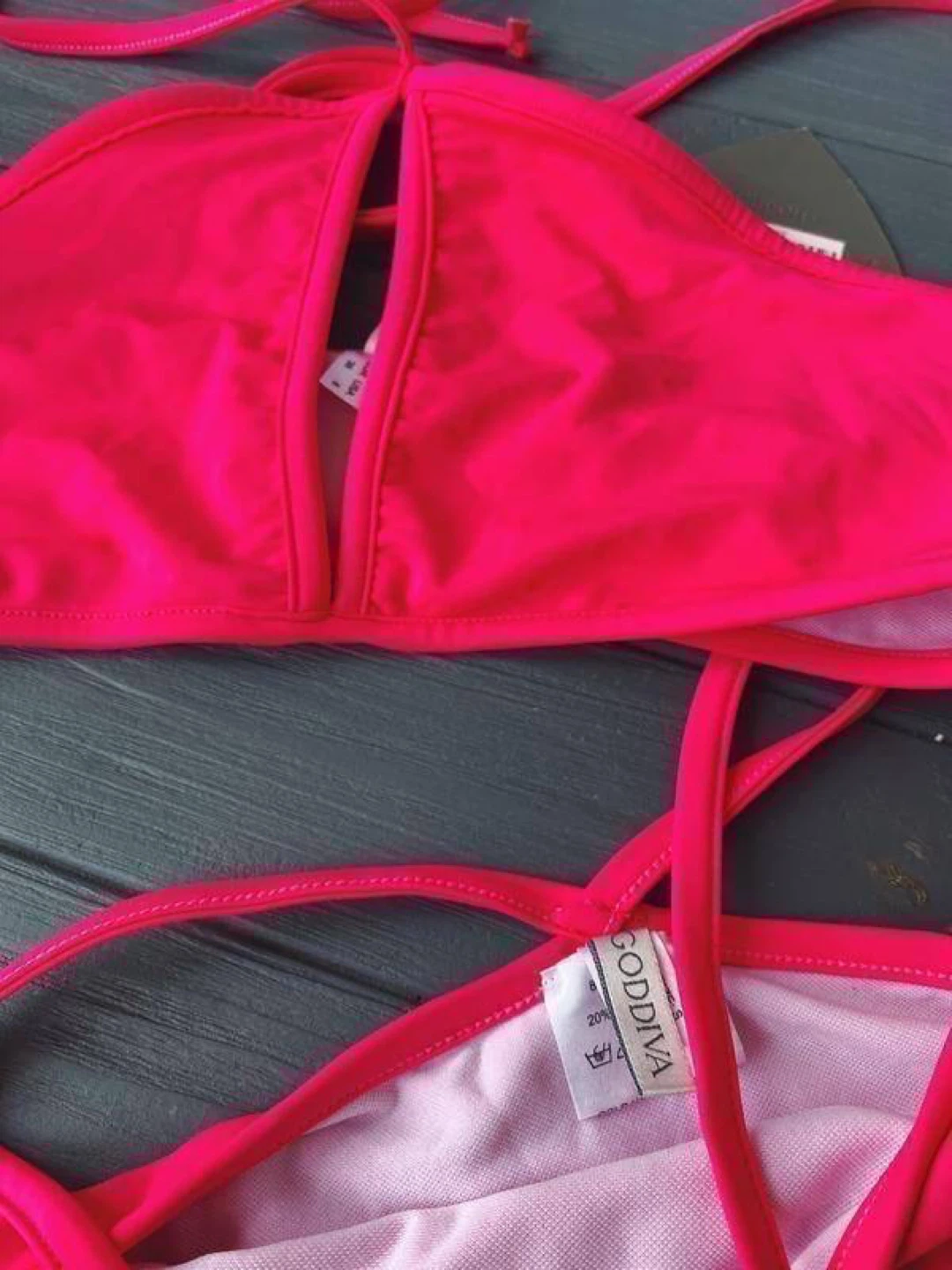 Goddiva London Bright Pink Swimsuit (ASOS) – Size S - photo 4