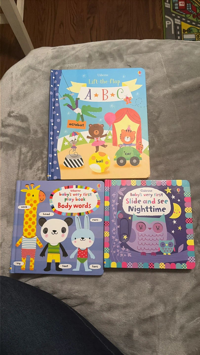 Usborne Lift-the-Flap ABC Board Books Lot (3 Books)