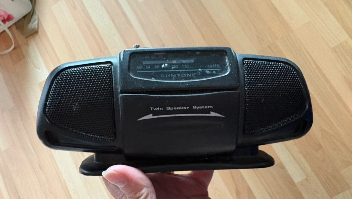 Vintage Electro Brand Mini Boom Box AM/FM Radio Twin Speakers - photo 4
