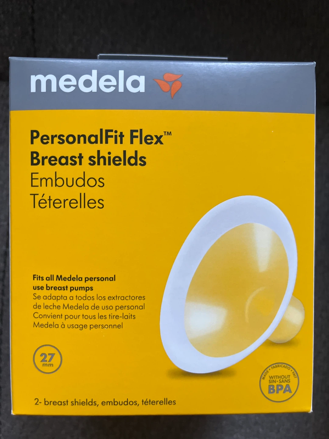 NEW - Medela PersonalFit Flex Breast Shields 27mm