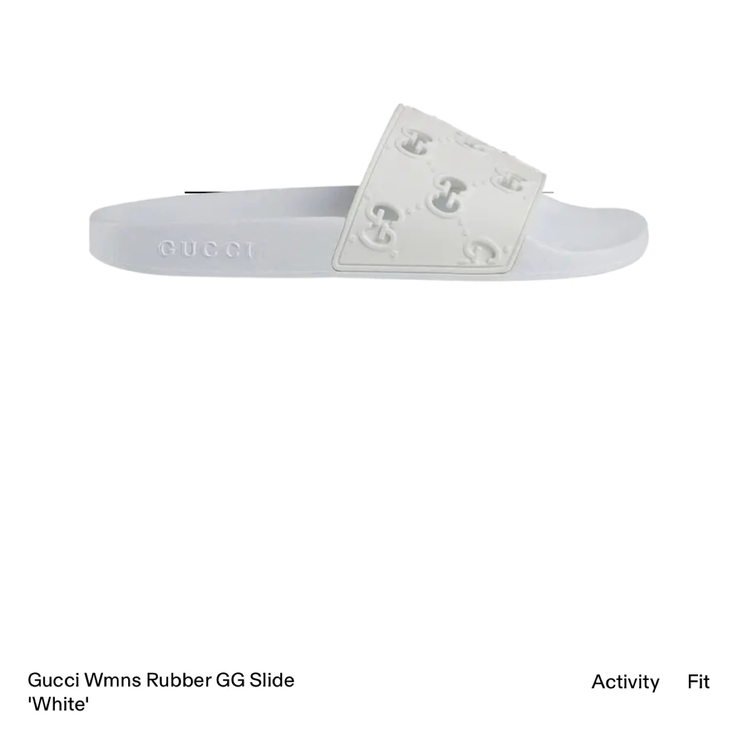 Gucci Interlocking G Logo Rubber Slides - Size 7 Women’s