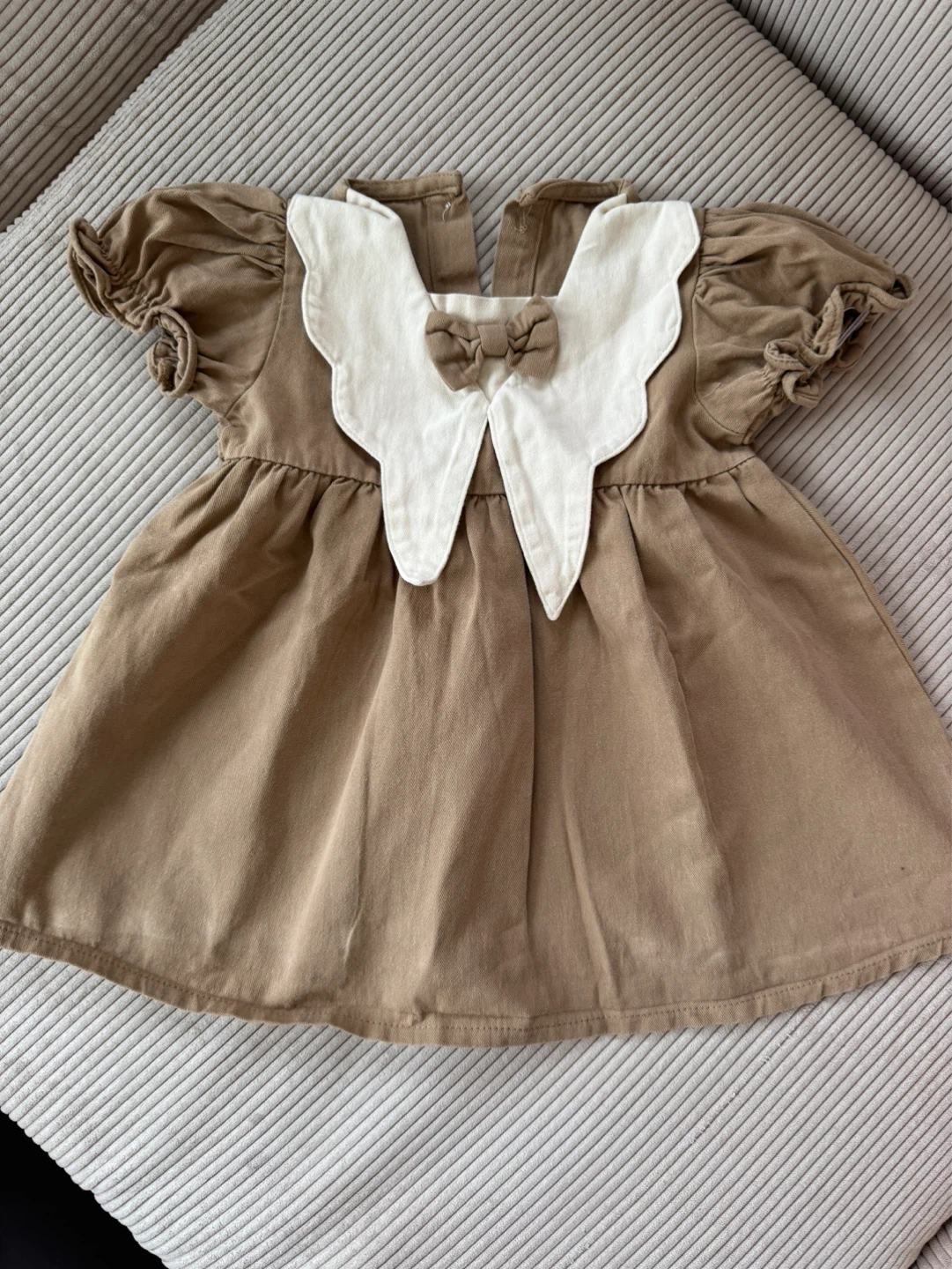 Baby Dress with White Peter Pan Collar