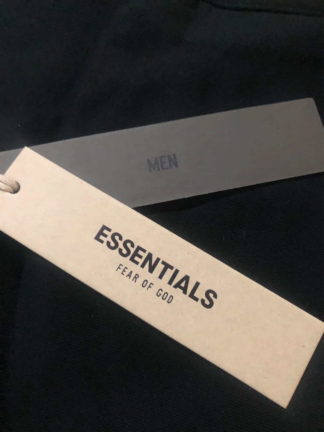Essentials Fear of God Black Sweat Shorts - photo 3