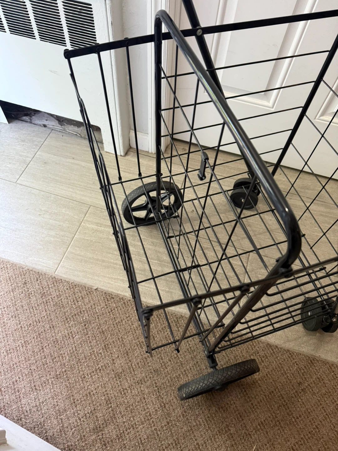 Black Portable Shopping Cart - photo 2