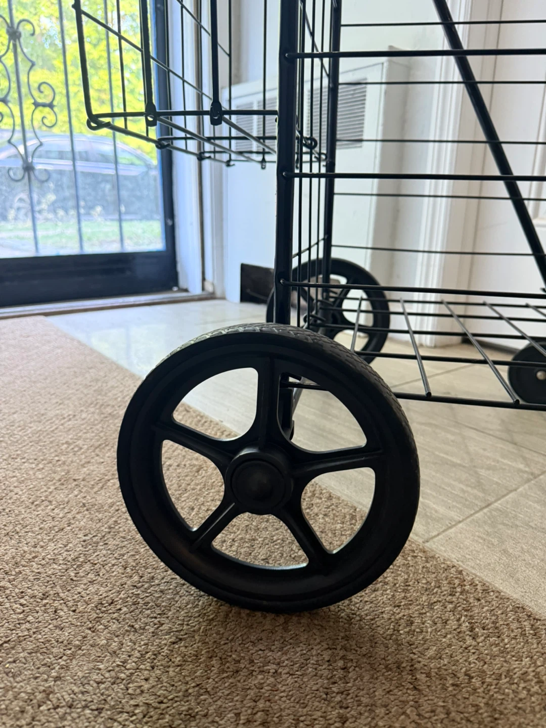 Black Portable Shopping Cart - photo 3