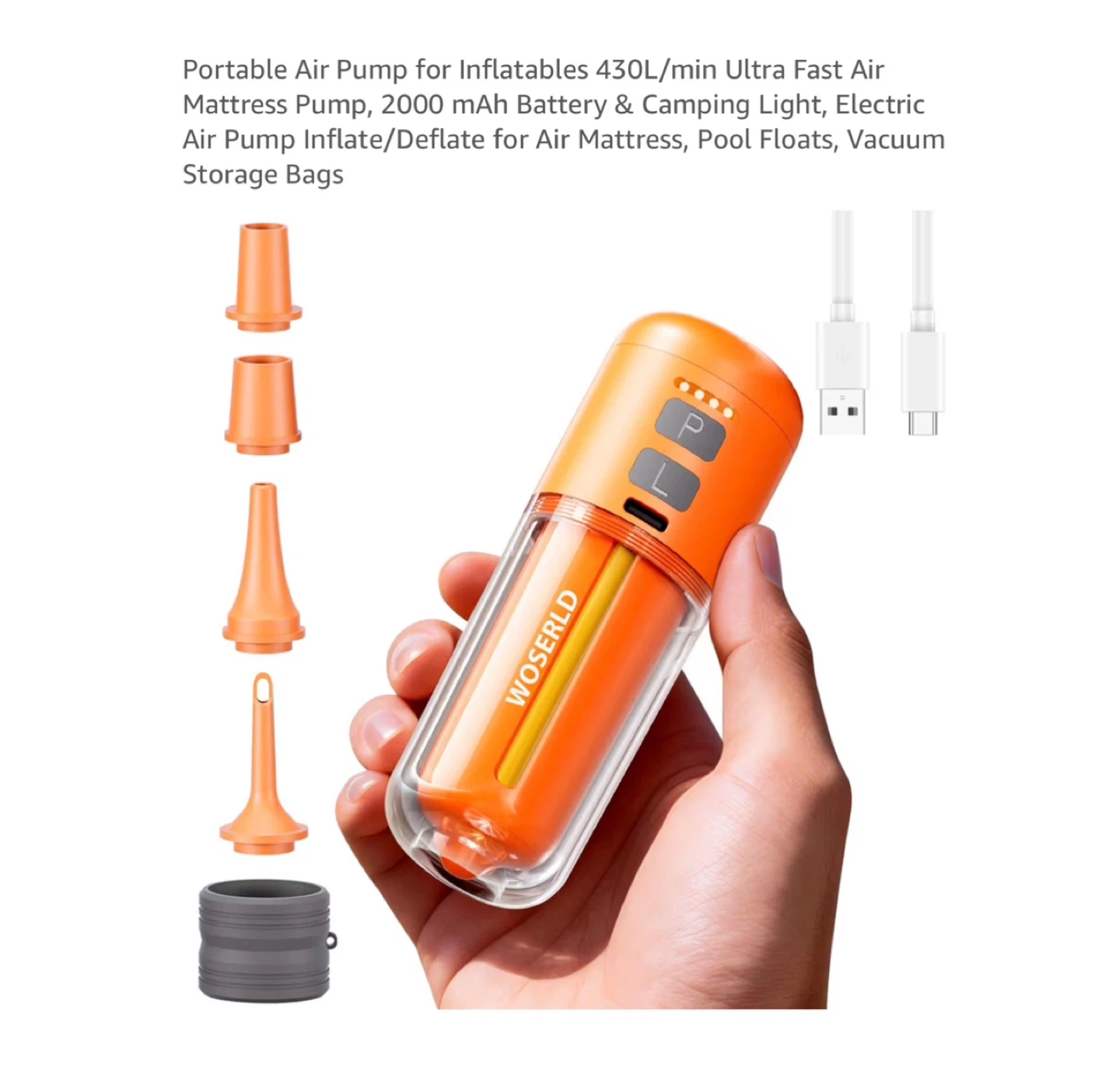 Brand new Portable Air Pump for Inflatables 430L