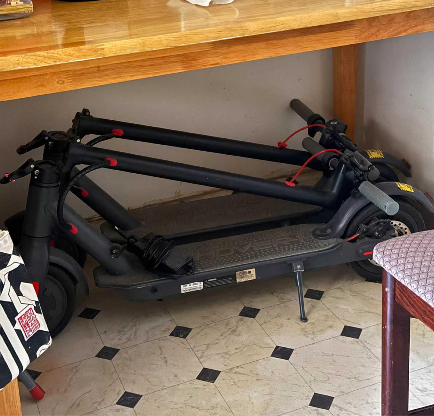Free Two Electric Scooter with Charger and Pump