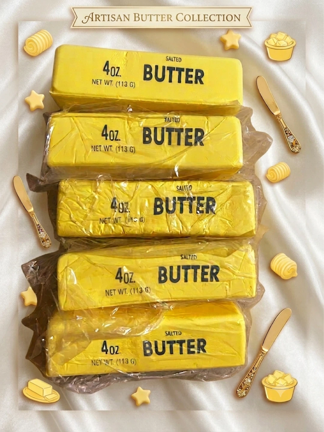 5 x Salted Butter Sticks needoh squishy