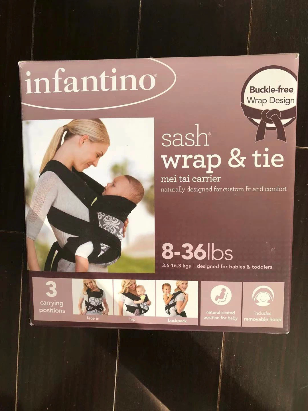 Infantino Sash Wrap & Tie Mei Tai Carrier