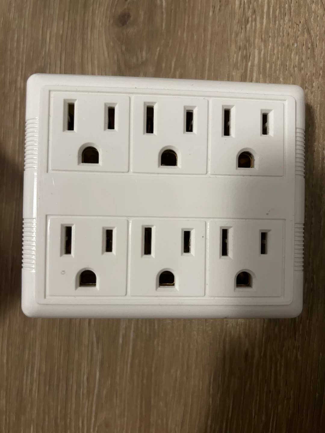 White 6-Outlet Power Adapter