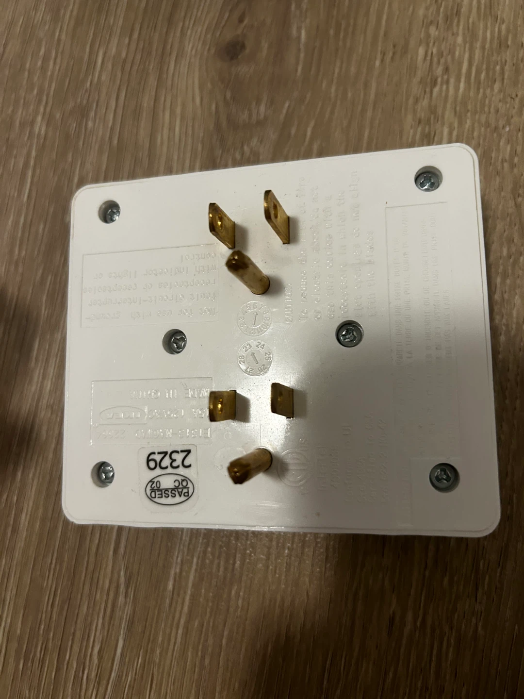 White 6-Outlet Power Adapter - photo 2