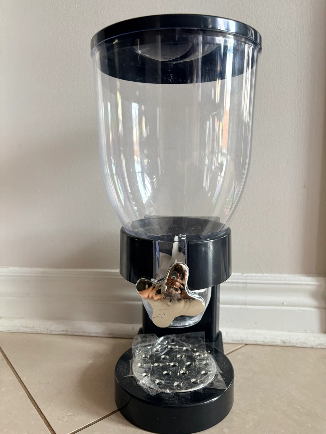 Black Cereal Dispenser