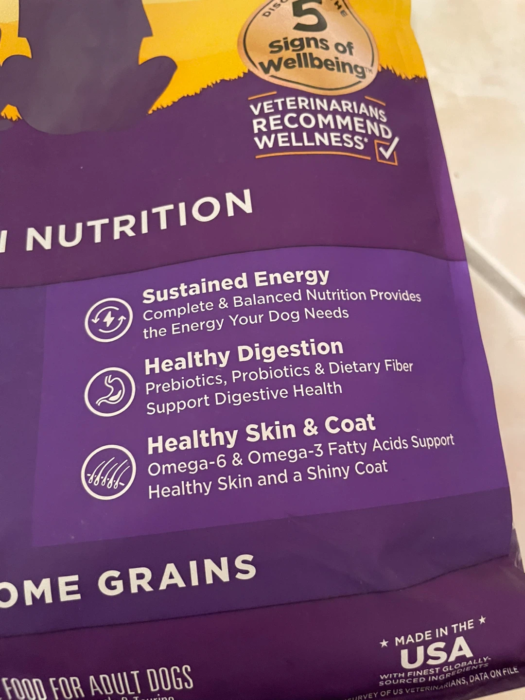 5lbs Wellness Dog Food - photo 2