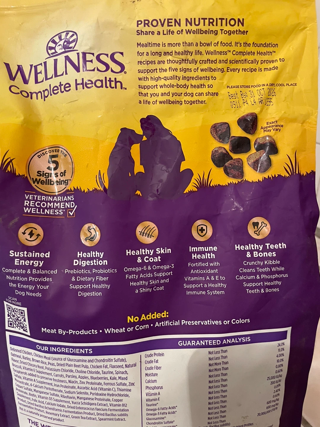 5lbs Wellness Dog Food - photo 4