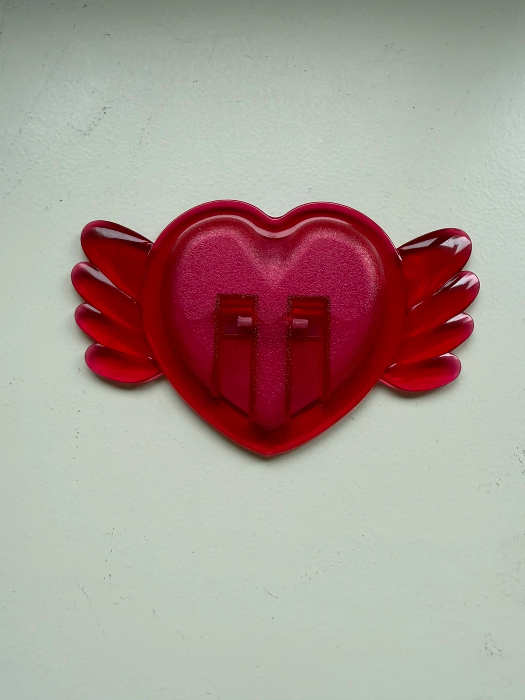 Red Heart with Wings Mirror Compact - photo 2